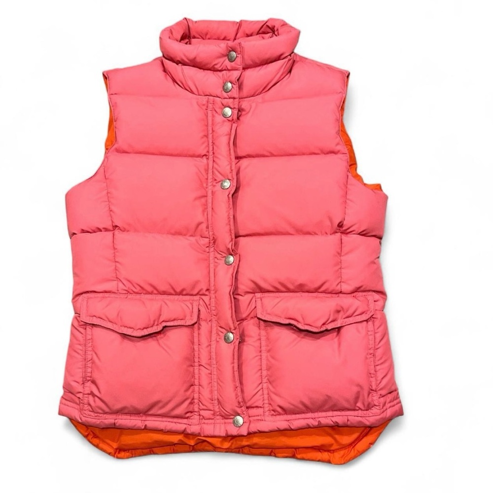 J. Crew Pink Puffer Vest Down Filler Size S
